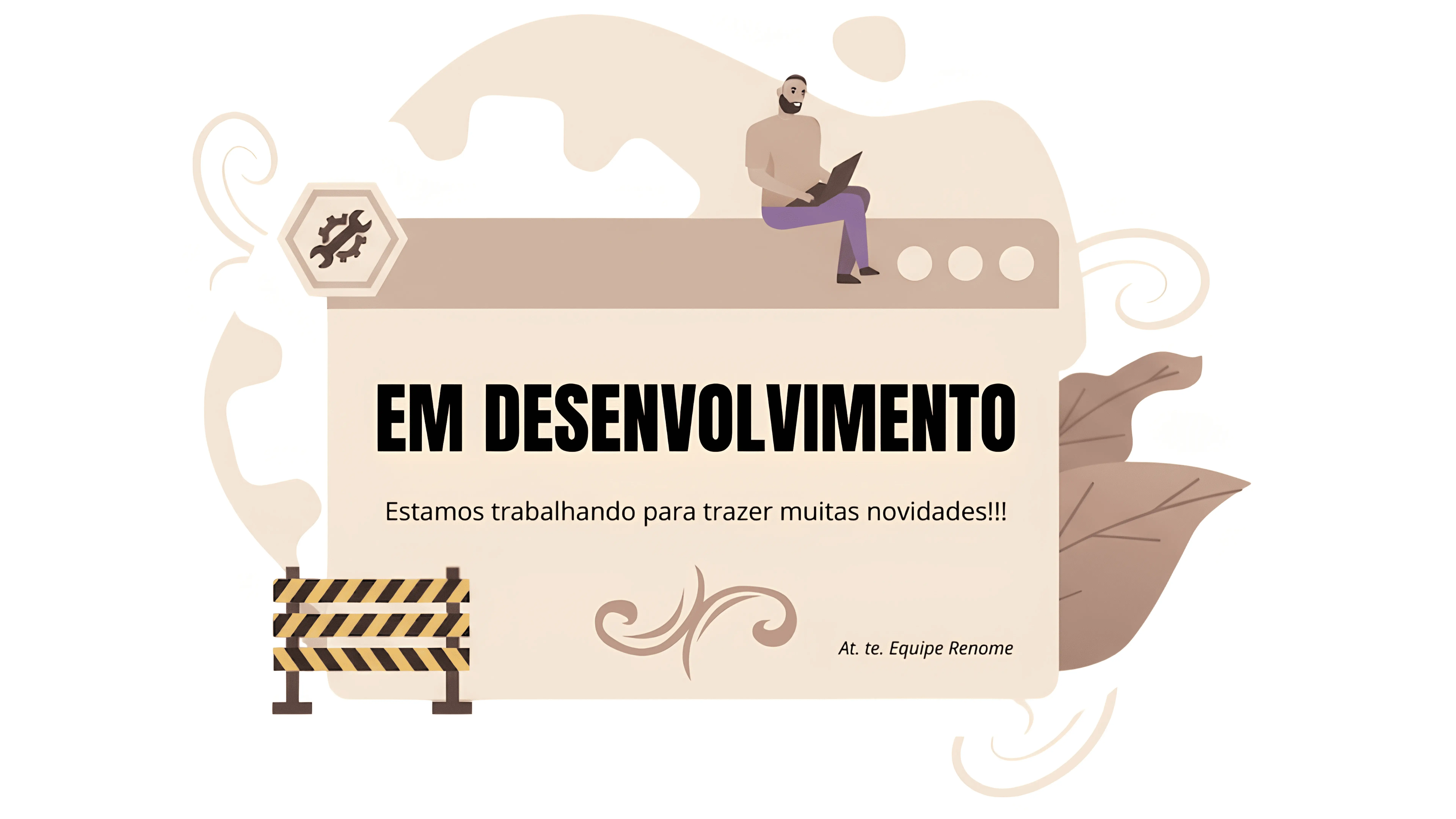 Imagem de site em desenvolvimento